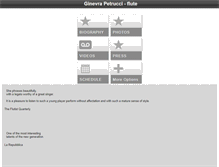 Tablet Screenshot of ginevrapetrucci.com